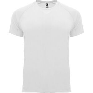 Roly Mens Bahrain Short-Sleeved Sports T-Shirt / White